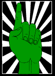green hand